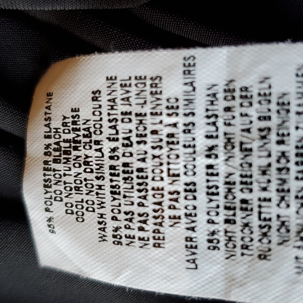 Nasty Gal black body suit square neckline 95 poly, 5 estaline US 12 EUC - Picture 7 of 10
